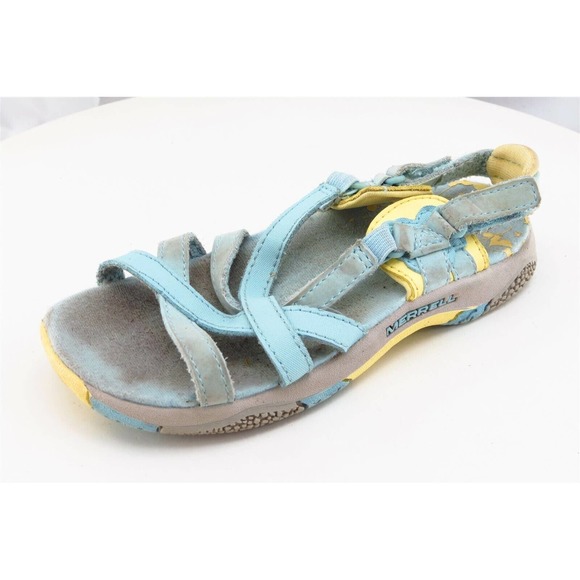 Merrell Toddler Girls 10 Medium‎ Blue Sport Leather - Picture 1 of 8